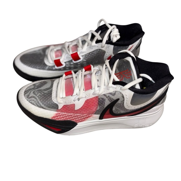 NIKE KYRIE 8 White/University Red-Black Men's - Picture 1 of 6